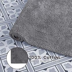 Laura Ashley Reversible Cotton 2-Piece Bath Mat