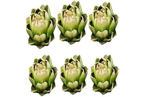 WESAPPINC Large Artificial Artichoke Fake Vegetables and Fruits for Kitchen Home Table Wedding Decorations (Green)