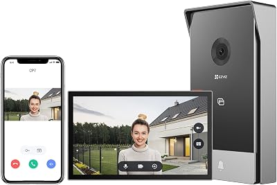 2K Interphone Video, Visiophone Filaire WiFi 2.4/5Ghz CP7