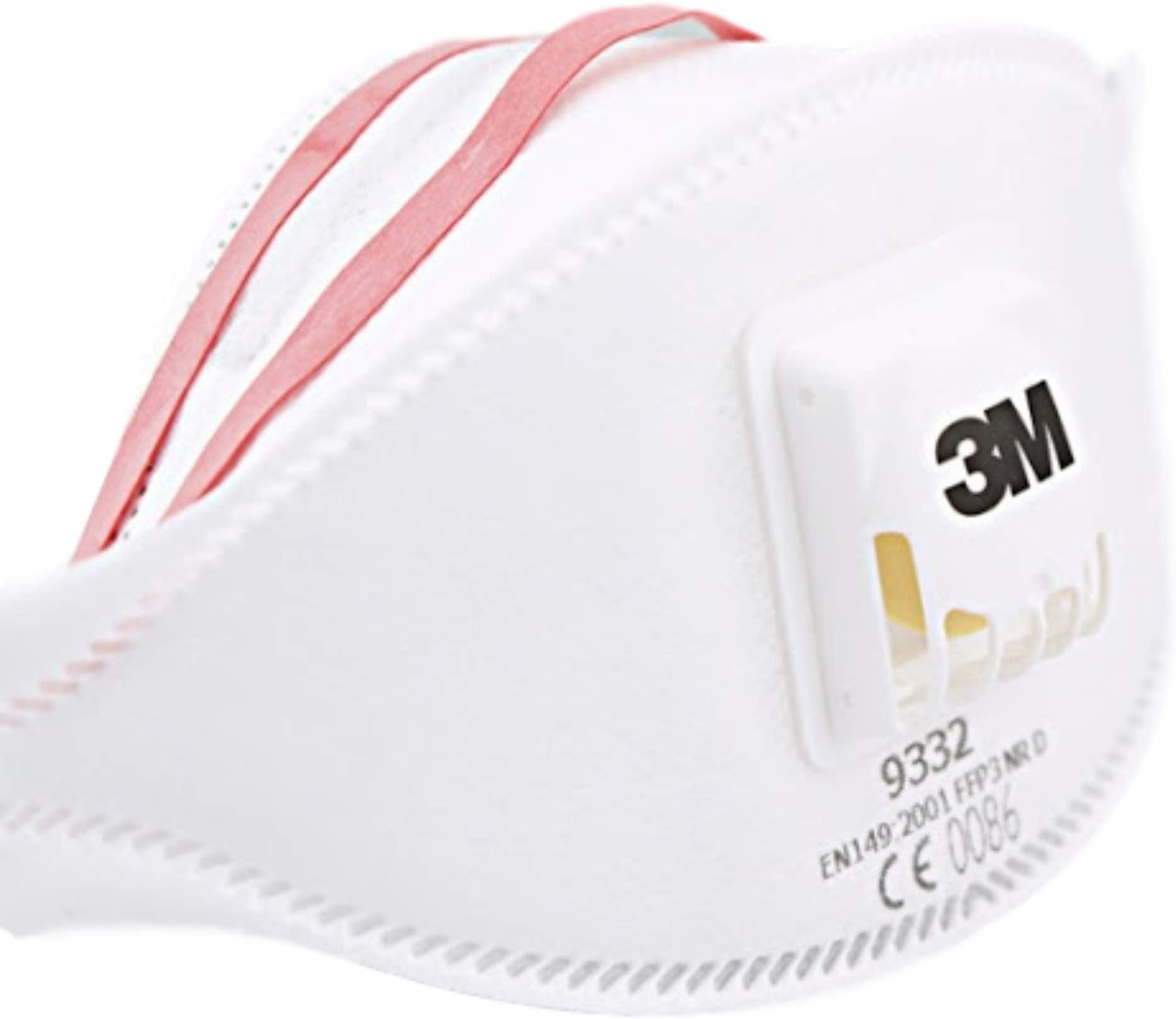 3M 9332 Dust Anti Pollution Respiratory Mask with Breathing Valve (2020- Pack of 1)