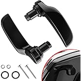 Amazicha Gloss Black Saddlebag Latch Kit -Stainless Steel Saddle Bag Lifter fit for Harley Davidson Touring Street Glide Elec