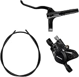 Shimano BR-MT200 BL-MT200 Hydraulic Disc Brake Lever and Caliper Rear Left view 1