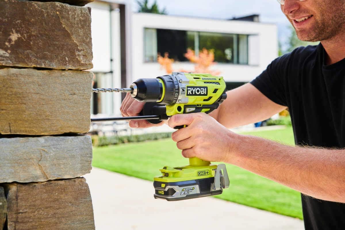 Ryobi R18PD7-0 Brushless Percussion Drill, 18 V, Hyper Green - Image 4