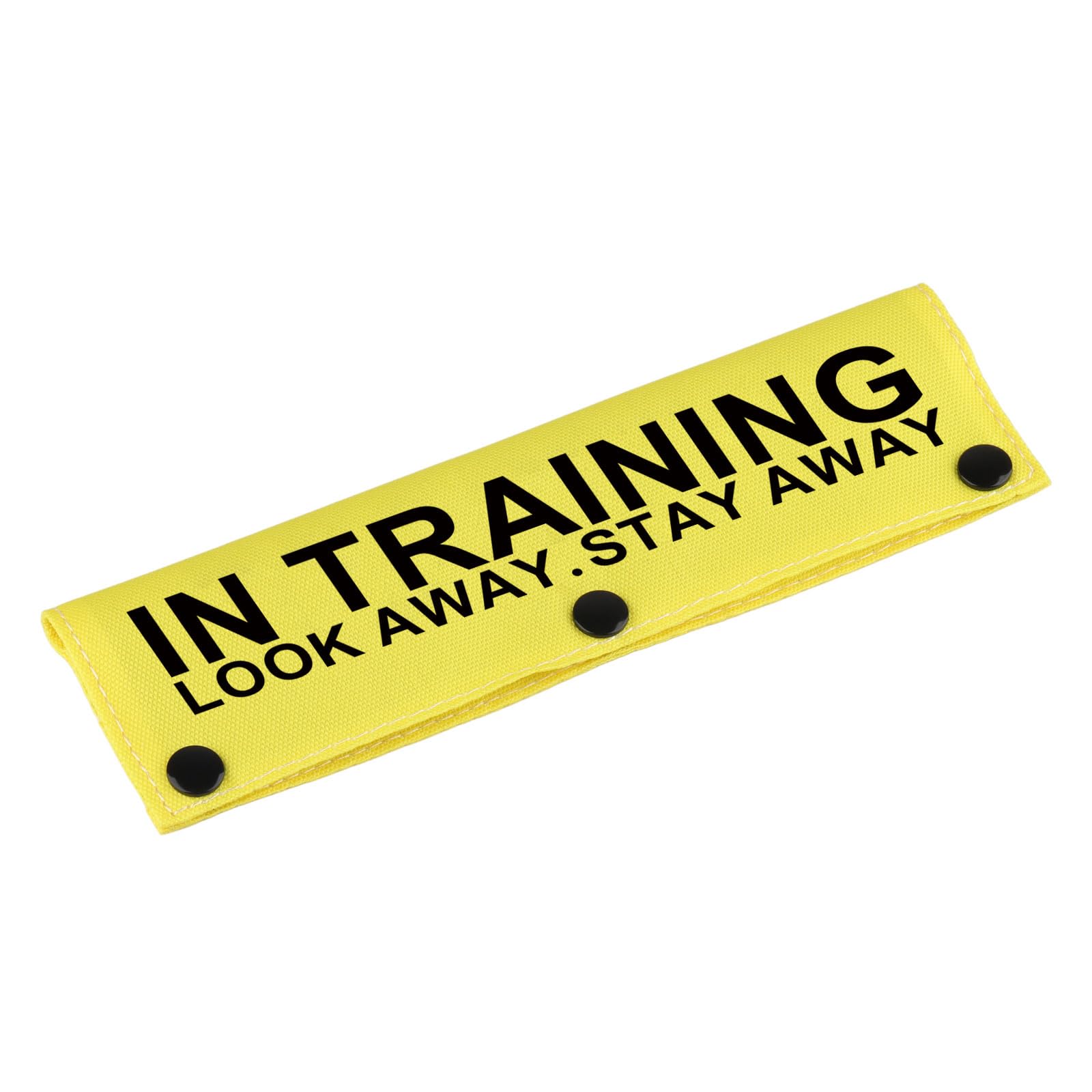 Service Dog Leash Sleeve In Training Look Away stay Away Dog Leash Wrap Sleeve for Pets(Look Away stay Away-YE Sleeve)