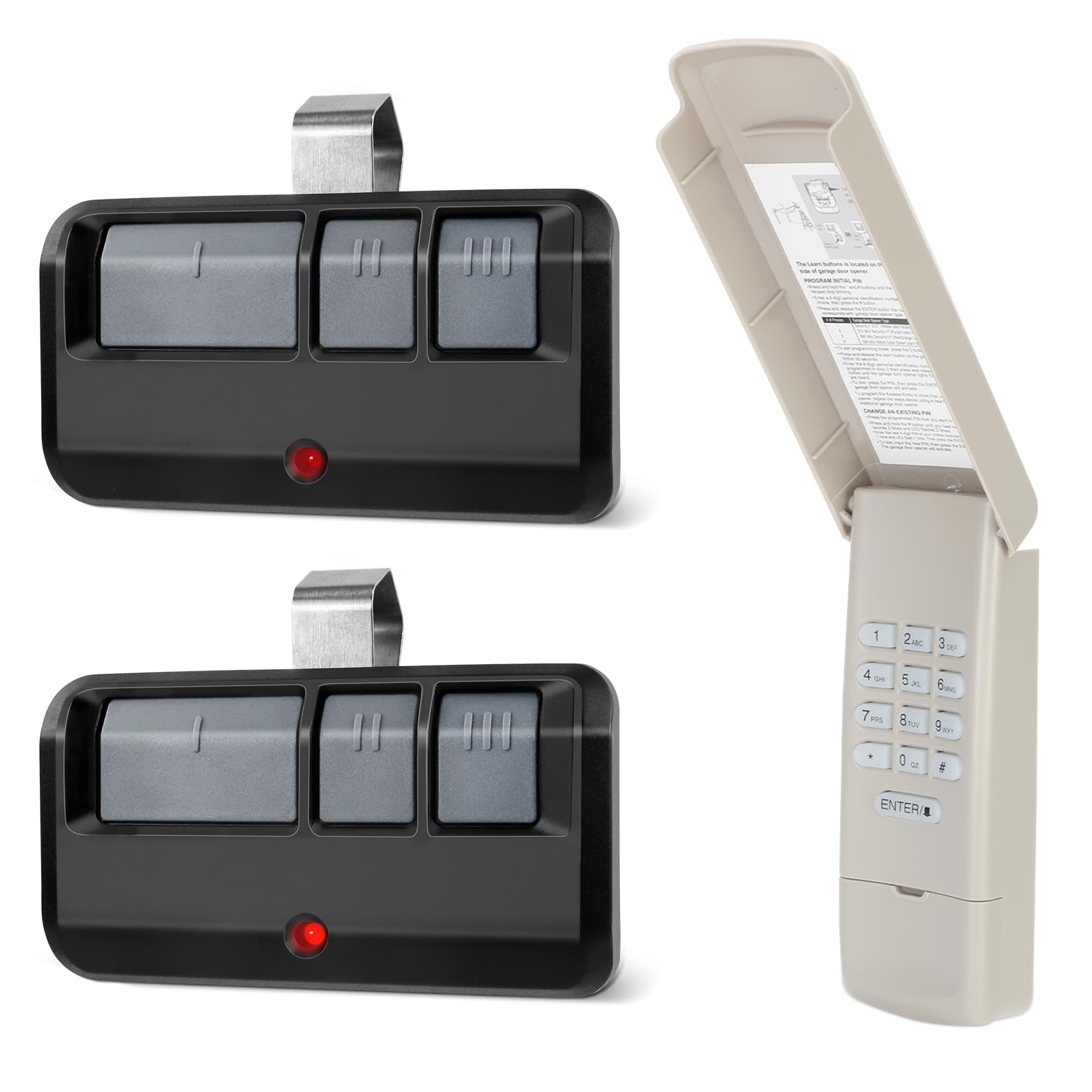 Photo 1 of *USED*
893Max for Liftmaster Chamberlain Craftsman Garage Door Opener Keypad Remote, Replaces 893lm 373lm 891lm 890max 877lm 877max 878max G940EV-P2, Yellow Purple Red Orange Green Learn Button