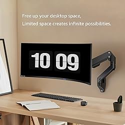 BEWISER Heavy Duty Ultrawide Monitor Arm Wall