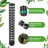 OFFCUP 6x 25cm/50cm Plastic Moss Poles with Tags Velcro for Monstera view 3
