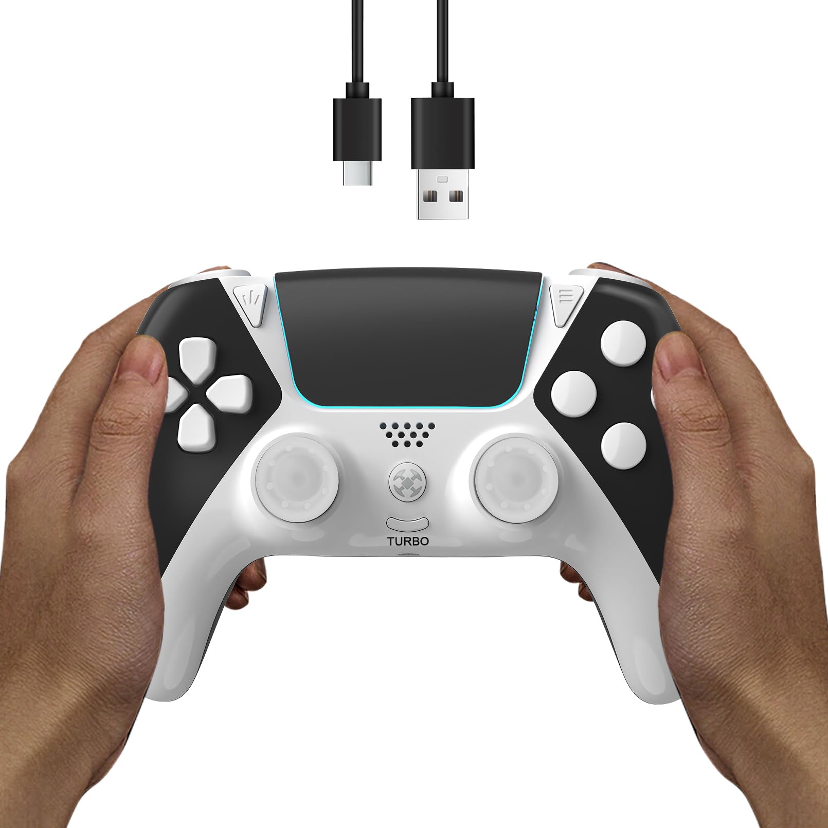 Photo 1 of Upgraded for PS5 Controller,Wireless Gamepad Compatible with PlayStation5,ps4,PC,Built-in 6-Axis Gyroscope,Turbo,Back Paddles,Dual Vibration,Ergonomic Design,3.5mm Audio Jack,Speaker,2025