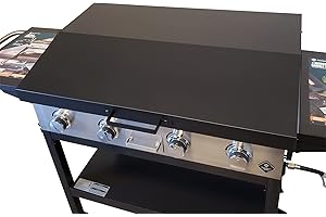 Backyard Life Gear Hinged Lid for 4-Burner Member's Mark Griddle from Sam's Club - Black NOT Included, Fits 36 inch 4-Burner Member's Mark Griddle (36HC-BL)