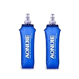 AONIJIE 2 Pack Soft Water Bottle, TPU Collapsible