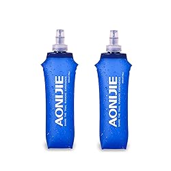 AONIJIE 2 Pack Soft Water Bottle, TPU Collapsible