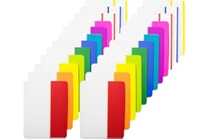 KICNIC 480 Pieces Sticky Tabs 2 Inch Index Tabs, Colored Page Markers Repositionable Tags Reading Tabs Self Adhesive Tape Flags for Books, Binders, Notebook and File Folders, [24 Sets 12 Colors]
