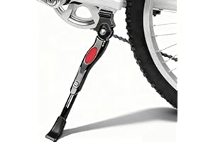 Csoalpo Kickstand for Kids Bike, Adjustable Premium Bike Kickstand for 16 18 20 Inch Wheels, Upgraded Aluminum Alloy Center Mount Stand for Children's Mountain and Road Bicycles.