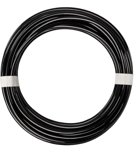 Tubo Flessibile In Nylon PA6, 4x6 Mm (ID 4mm, OD 6mm), 10 Metri, Nero, Per Aria Compressa, Acqua, Carburante, Linee Freni, Resistente Da -40°C A +120°C - 4