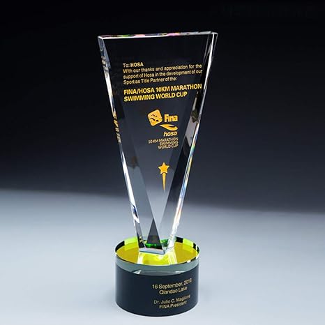 New Star Mirror Plated Crystal Trophy Custom Personality Creative