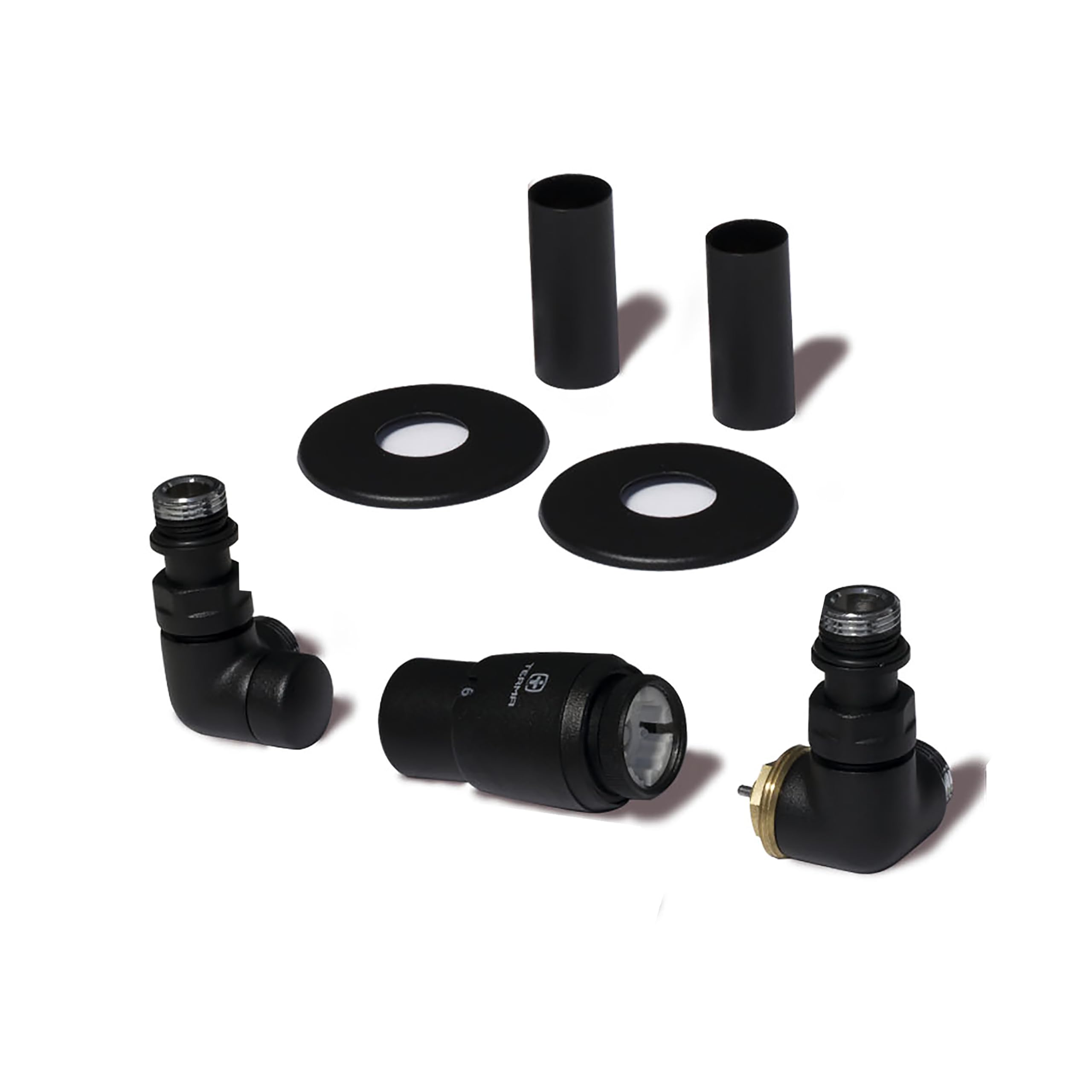Terma Radiator Valves, Heban Black
