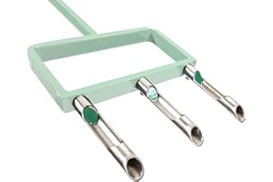 Landzie Lawn Aerator Replacement Tines - Set of 3 Hollow Tines for Aerator Lawn Tool - 3 Heavy Duty Stainless Steel Manual Lawn Aerator Add-on Hollow Tines for Compacted Soil - Manual Hand Coring Tool