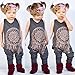 Albee Yang Kids Baby Girl Sleeveless Jumpers Rompers Bodysuit Playsuit Outfits (1-2 Year, Brown)