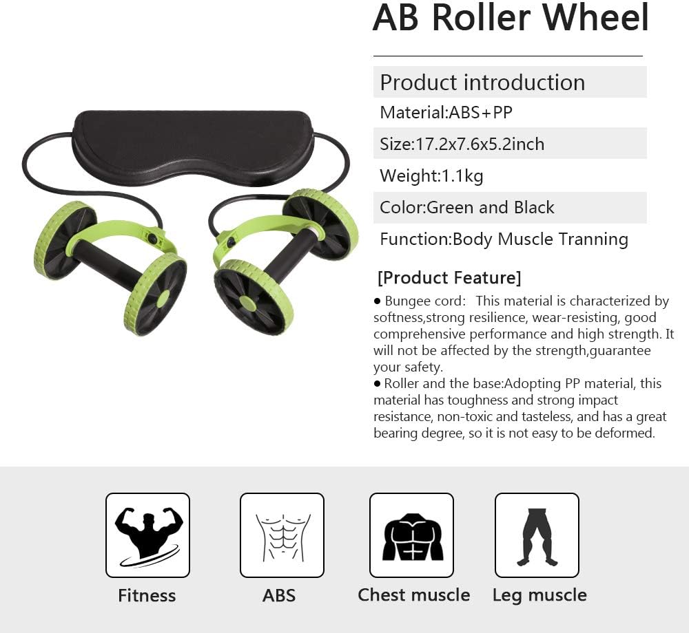 BRBLUERISE BLUERISE Multifunctional Abs Roller No Noise Ab Wheel Easy to Use Ab Roller Body Shaping Ab Roller Wheel for Core Workout Ab Workout Equipment : Sports & Outdoors