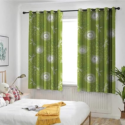 Amazon Com Marymunger Dragonfly Waterproof Window Curtains Sketch