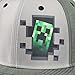 JINX Minecraft 'Creeper Inside' Adult Snapback Baseball Hat (Gray, Adult Size)