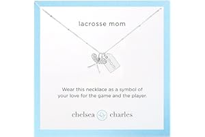 Chelsea Charles Sports Mom Double Charm Necklace, Fashion Jewelry Gift for Women