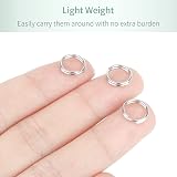 Uniclife 100 Pack 10mm Mini Split Jump Rings Double Loop for Jewelry DIY view 6
