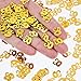 WILLBOND Gold 50th Confetti, 50th Number Birthday Confetti, Wedding Birthday Anniversary Party Table Decorations, 2 Bags (1400 Pieces)