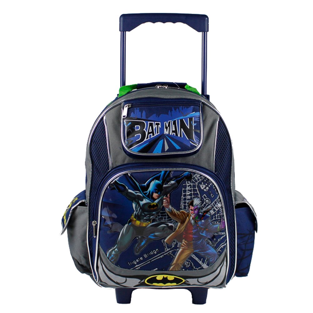 batman rolling backpack