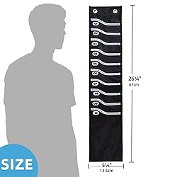 ALSLEA Oxford Time Card Rack 10 Slots Extra-Wide