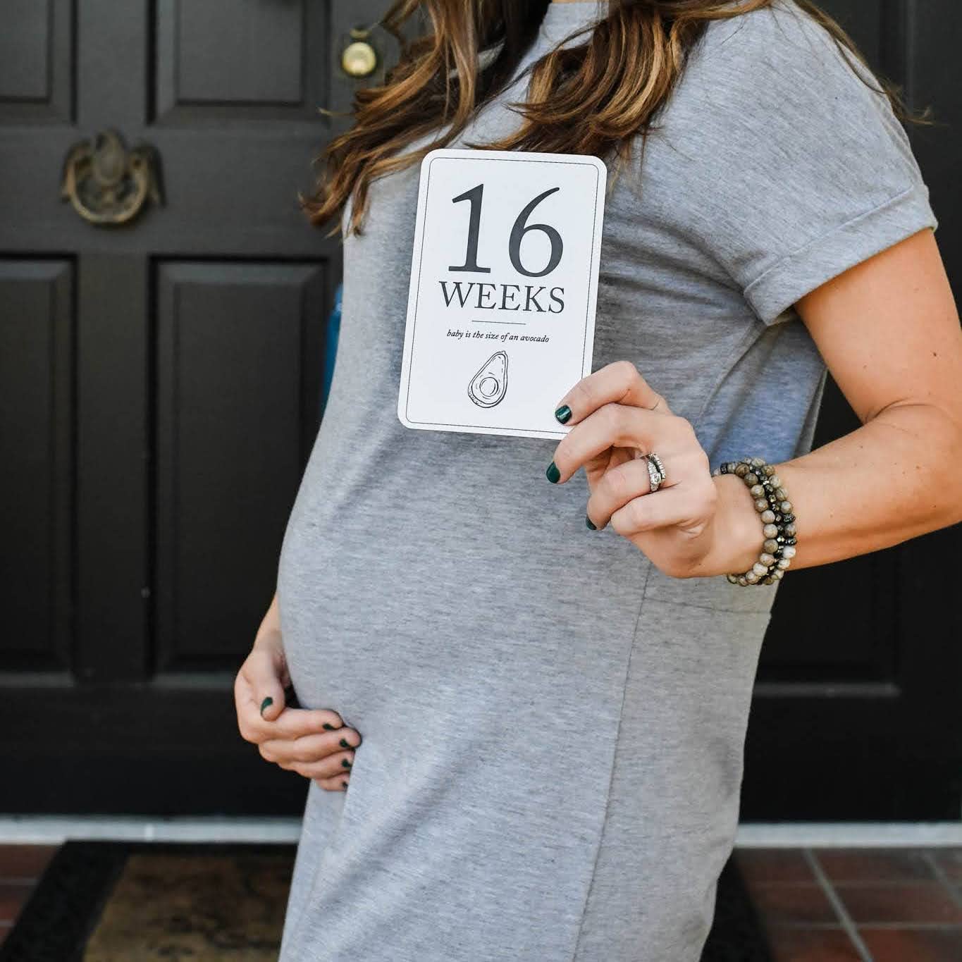 Baby Milestone Cards (19+11) - Weekly Baby Milestone Signs w/Hello World Newborn Sign, Announcement Sign - Birth Announcement Cards for New Moms