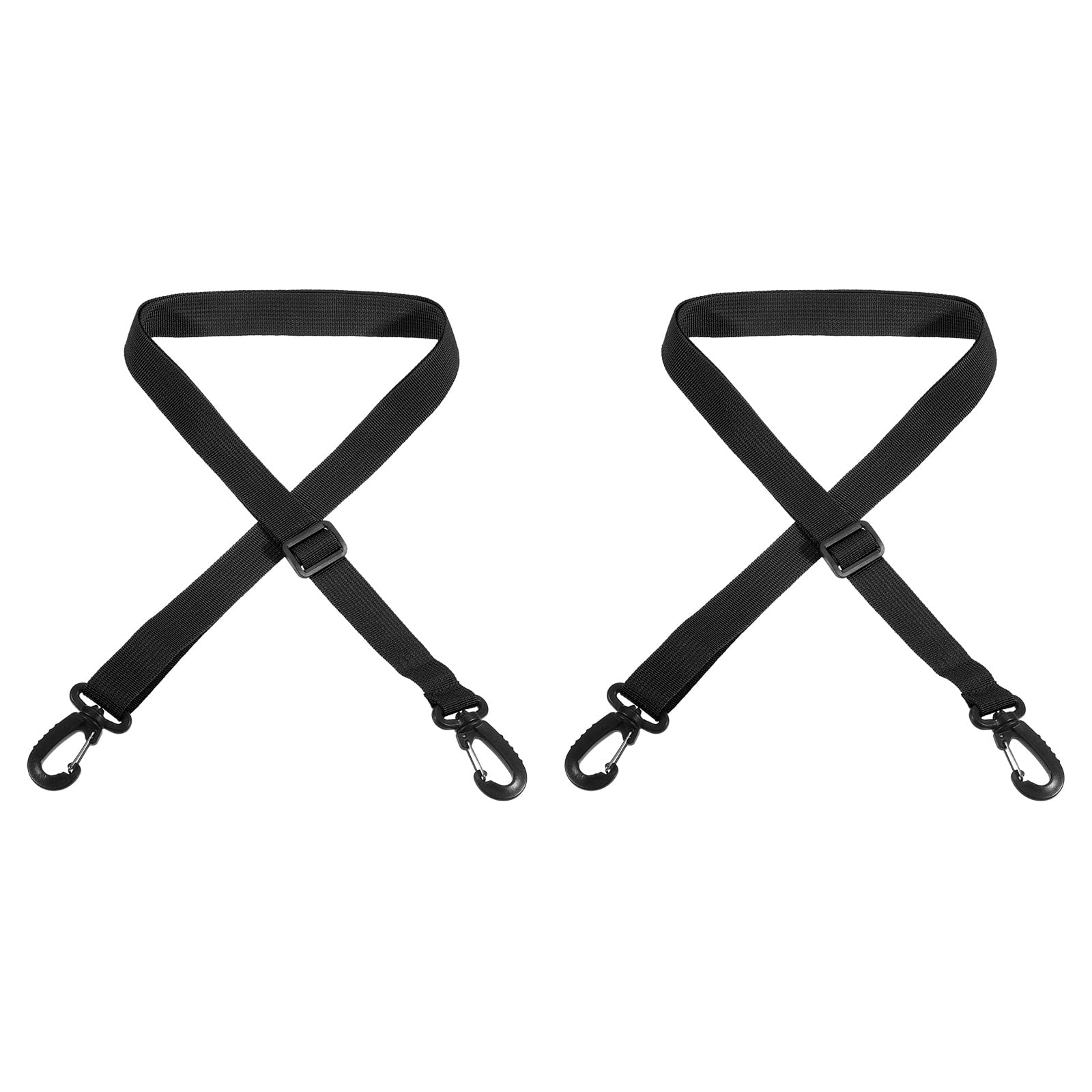 PATIKIL 2 Pack Snowboard Boots Carrying Strap, Adjustable Shoulder Sling for Ski Boots, Ice Skates, Black