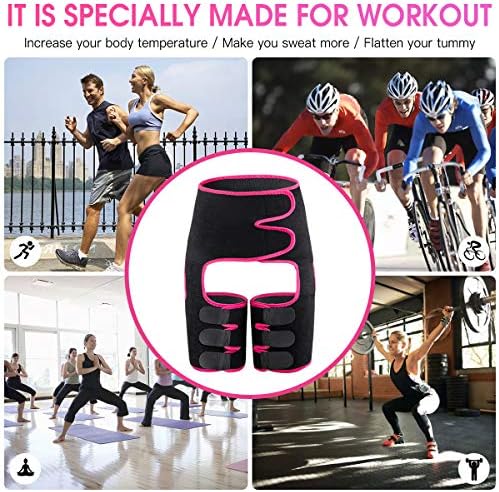 MEILYLA Waist Trainer 3-in-1 Thigh Trimmer for Women High Waist Body Shaper Sliming Support Belt Weight Butt Lifter for Sport Fitness Training Exercise 5 614yfJLg%2BUL. AC