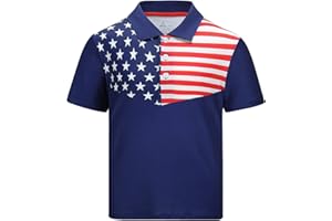 SECOOD Boys Short Sleeve Pique Polo Shirts Summer Casual Uniform Funny Sport Tops for 6-16 Years