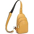 INICAT Crossbody Sling Bags Fanny Packs Leather Purses Chest Bag for Women