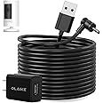 OLAIKE 8m/26ft Charge Cable with DC Power Adapter Compatible with Ring Stick Up Cam Battery 3rd Gen/2nd Gen/Plug-in, Weatherproof Cable to Continuously Charge Your Camera, Black