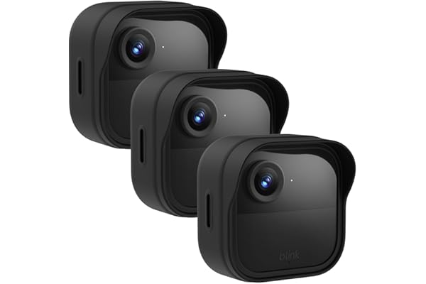 Silicone Case Cover for Blink Outdoor 4/2K+, Weatherproof Silicone Cover Skin Provides Full Camera Protection, for All-New Blink Outdoor 4 Home Security Camera (Black)