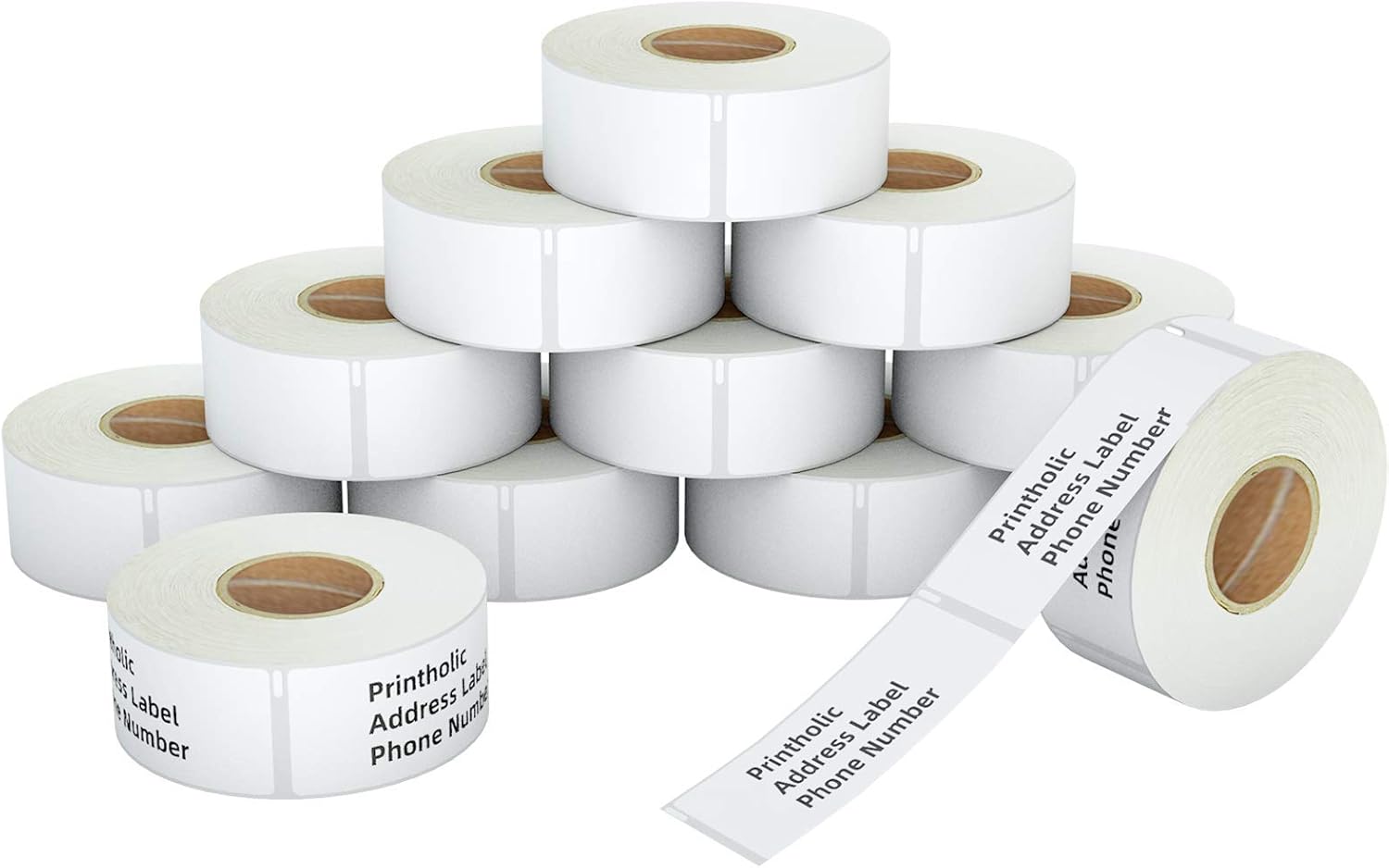 Printholic - Compatible 30336 Adress Labels 1" x 2-1/8" Replacement Labels Compatible for DYMO Labelwriter 450, 450 Turbo, 4XL Multipurpose Labels for Barcode Shipping (12Rolls, 500 Labels/Roll) : Office Products