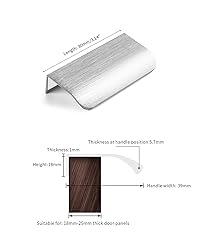 BaiNong 5 Pack 3 inch self Adhesive Cabinet pulls