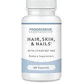 Hair, Skin & Nails Supplement – Dietary Supplements with Keratin (Cynatine HNS), Bamboo Silica, Biotin & TRAACS Minerals – Supports Strong Hair, Smooth Skin & Resilient Nails – 60 Vegetable Capsules