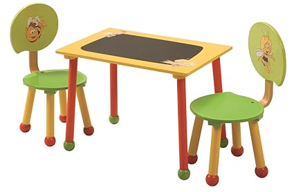 roba Sitzgruppe 'Biene Maja', 1 Tisch, 2 Stühle für Kinder