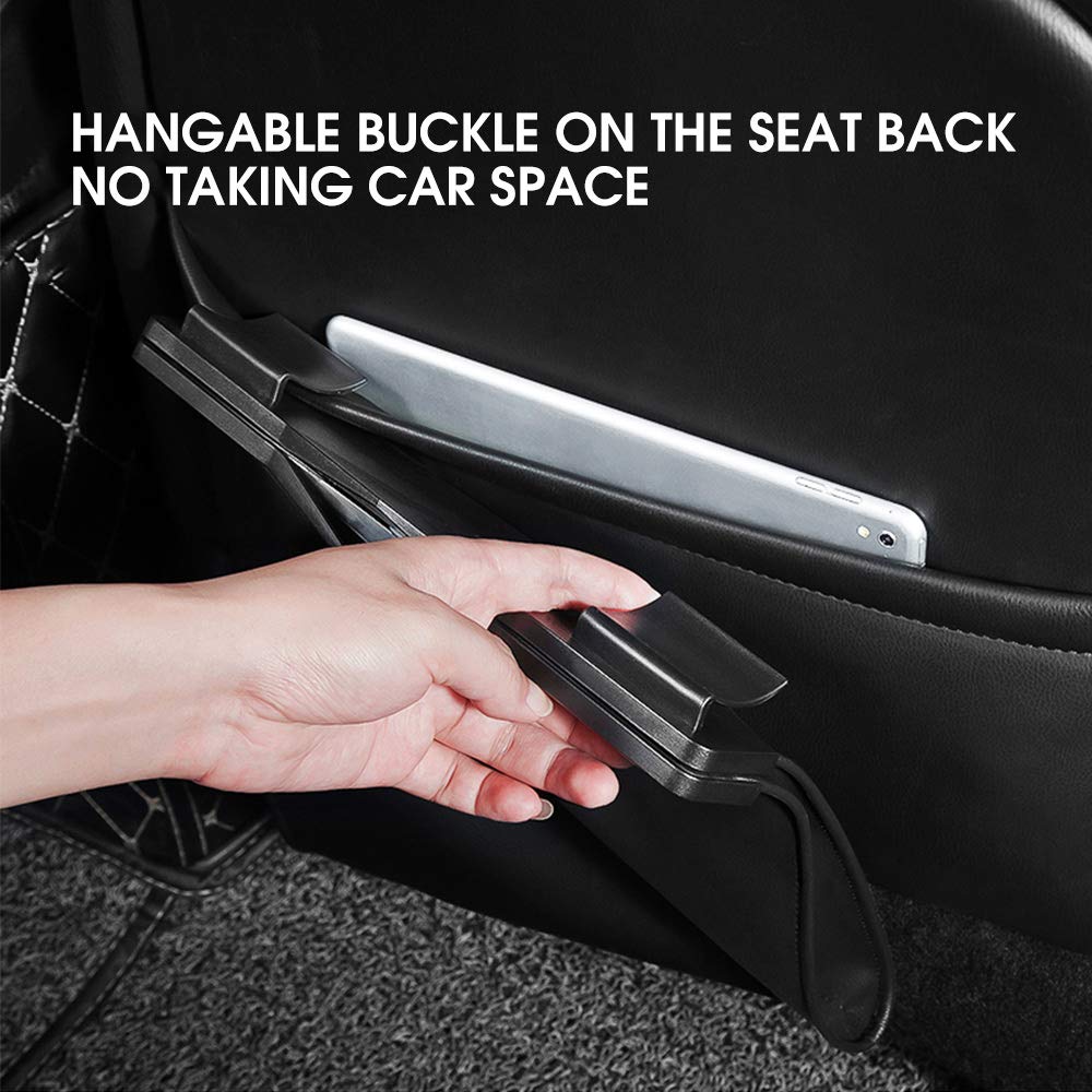 QUEES Car Trash Bag Magnetic Garbage Bag Auto Litter Car Bag Great for Cars Back Seat,Black