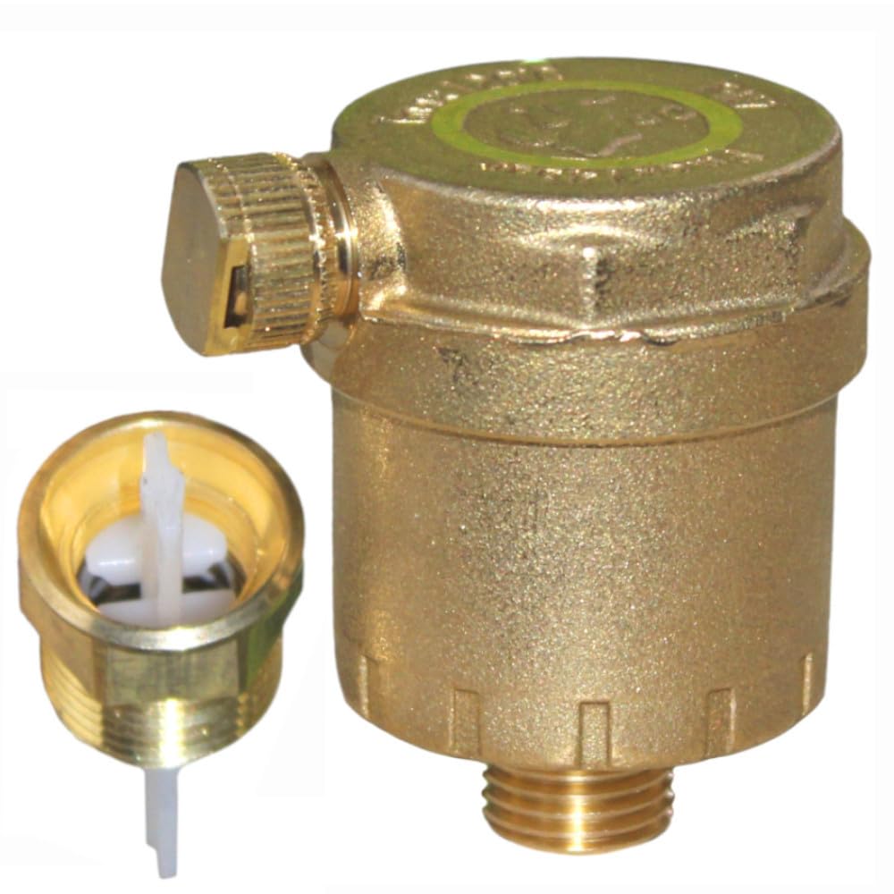 Giacomini R88IY002 3/8 Automatic Air Vent Valve, 5-120 °C, 14 bar, 7 bar Air Vent