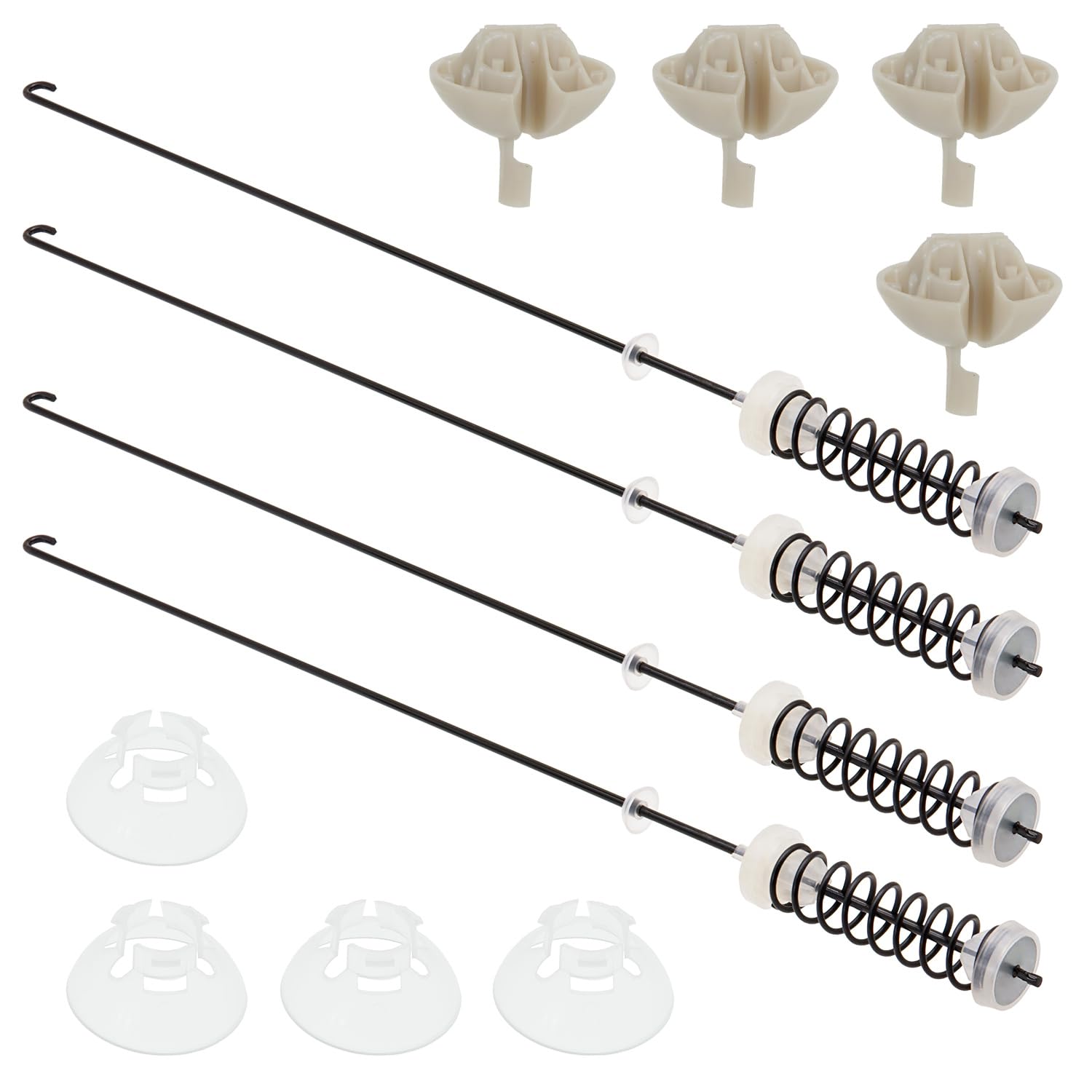 Photo 1 of * MISSING HARDWARE * Washer Suspension Rod Kit Compatible with Roper RTW4516FW0 RTW4516FW1 RTW4516FW2 RTW4641BQ0 RTW4641BQ1