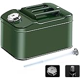 10L 2.5 Gallon Metal Water Can with Flexible Spout Water Container Water Can for Garden Equipment,Travel and Camping