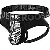 Arjen Kroos Mens Jockstrap Thong Sexy Underwear Mesh Ice Silk Jock Strap Athletic Supporter