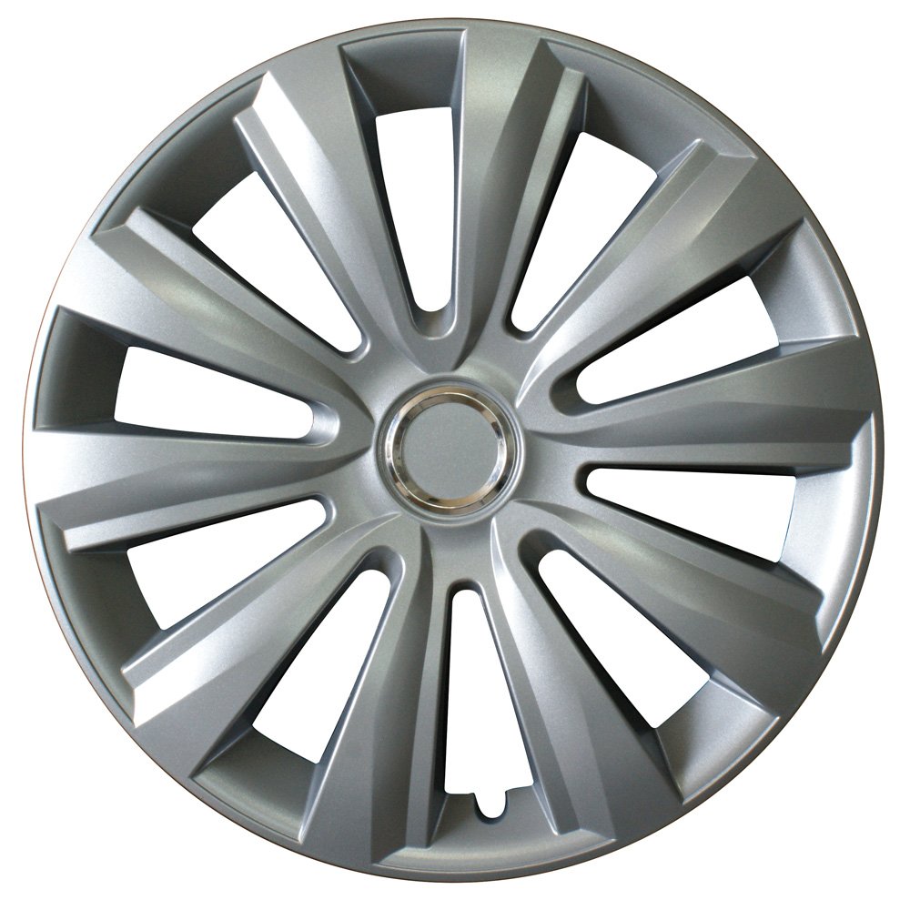 CORA 40645 4 'Alulook Delta' Ring Hub Caps, 15 Inches