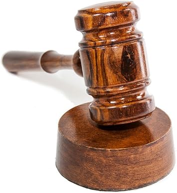 Amazon Com Gavel And Sound Round Block Set Handcrafted Walnut Wood Perfect For Judge Lawyer Student Auction Court And Gifts Office Products