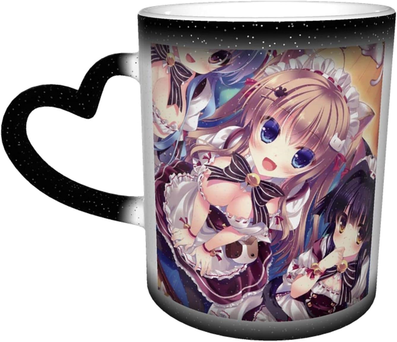 Amazon Co Jp にゃんカフェマキアート 3 精選品の輸入 マグカップ 保温 耐熱 コップ グラデーションのコップ 変色カップ プ 家庭用 陶磁器のコップ 330 Ml 大容量 保温カッ レゼント 贈り物をする ホーム キッチン