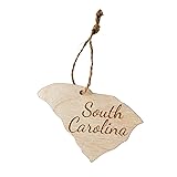 State Christmas Ornaments, Wooden Tree Holiday